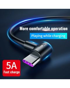 5A Strong Right Angle USB Type-C to Type-A Cables 1-2-3m