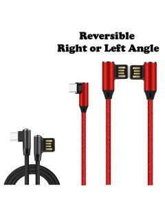 Right Angle Reversible Type-C 8-Pin (Apple Compatible) 1-2m Cables
