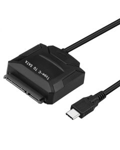 USB Type-C to 3.5"/2.5" Sata Adapter with Dual USB
